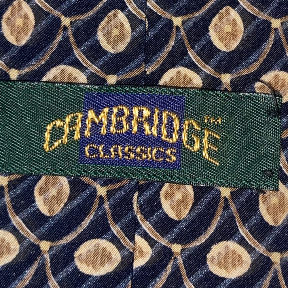 Pendleton Navy And Tan Leaf Pattern Tie - image 2